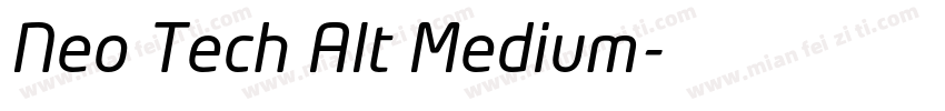 Neo Tech Alt Medium字体转换
